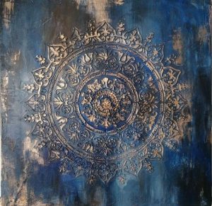 تابلو دکوراتیو طرح پتینه مدل 207